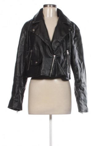 Damen Lederjacke H&M Divided, Größe L, Farbe Schwarz, Preis 32,99 €