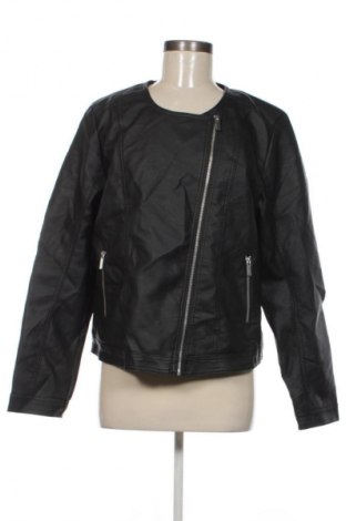 Γυναικείο δερμάτινο μπουφάν Janina, Μέγεθος XL, Χρώμα Μαύρο, Τιμή 20,99 €