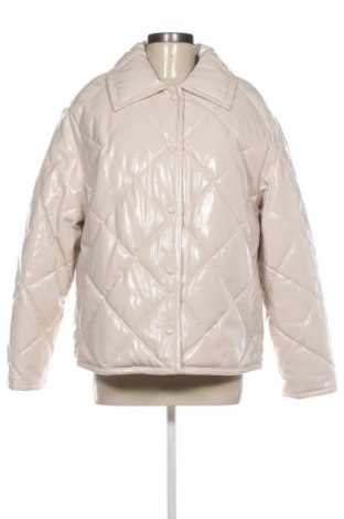 Γυναικείο δερμάτινο μπουφάν Mango, Μέγεθος L, Χρώμα  Μπέζ, Τιμή 56,99 €