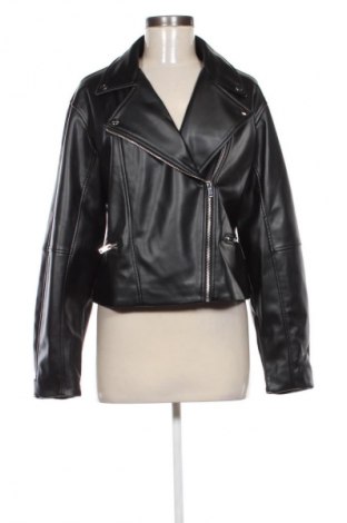 Damen Lederjacke Mango, Größe L, Farbe Schwarz, Preis 61,99 €