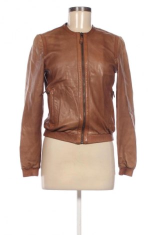 Női bőrdzseki Massimo Dutti, Méret S, Szín Barna, Ár 31 388 Ft