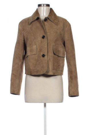 Damen Lederjacke Massimo Dutti, Größe S, Farbe Beige, Preis € 112,61
