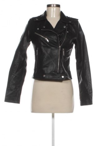 Дамско кожено яке Noisy May, Размер XS, Цвят Черен, Цена 36,99 лв.