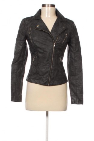 Γυναικείο δερμάτινο μπουφάν ONLY, Μέγεθος XS, Χρώμα Γκρί, Τιμή 18,99 €