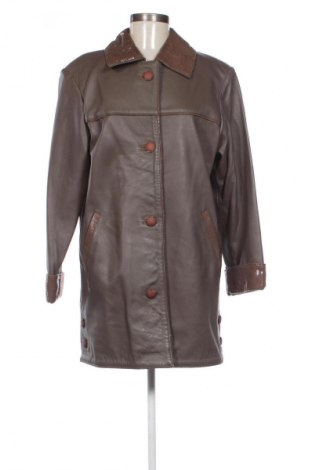 Дамско кожено яке Puccini, Размер L, Цвят Бежов, Цена 97,00 лв.