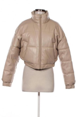 Női bőrdzseki Pull&Bear, Méret M, Szín Bézs, Ár 11 600 Ft