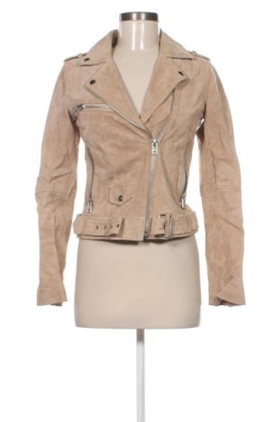 Damen Lederjacke Review, Größe S, Farbe Beige, Preis 66,48 €
