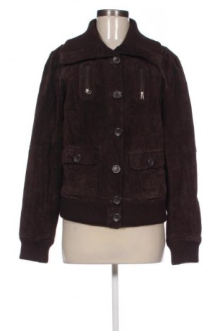 Damska kurtka skórzana S.Oliver, Rozmiar M, Kolor Brązowy, Cena 298,76 zł