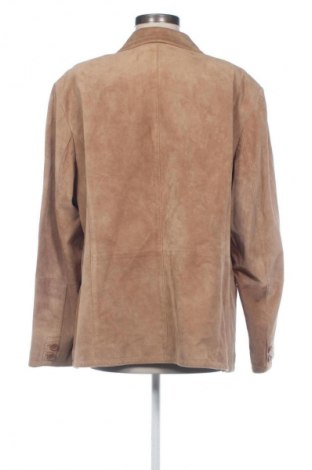 Γυναικείο δερμάτινο μπουφάν Samoon By Gerry Weber, Μέγεθος XXL, Χρώμα  Μπέζ, Τιμή 66,00 €