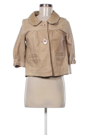 Damska kurtka skórzana Sinequanone, Rozmiar S, Kolor Beżowy, Cena 360,92 zł