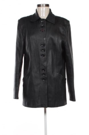 Дамско кожено яке Tata, Размер XXL, Цвят Черен, Цена 96,90 лв.