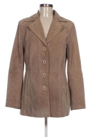 Γυναικείο δερμάτινο μπουφάν Unbranded, Μέγεθος XL, Χρώμα  Μπέζ, Τιμή 49,57 €