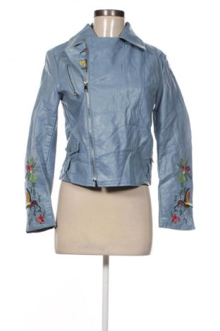 Дамско кожено яке Unbranded, Размер L, Цвят Син, Цена 18,40 €