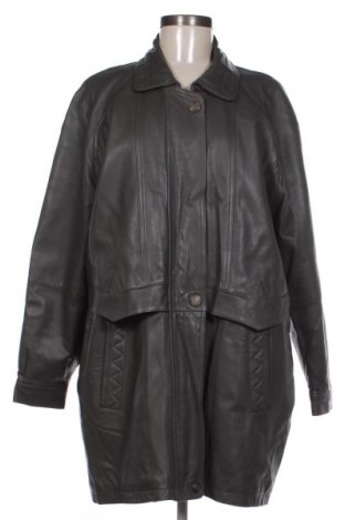 Дамско кожено яке Unbranded, Размер L, Цвят Сив, Цена 96,90 лв.