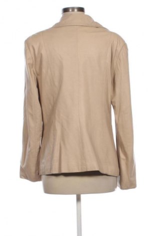 Дамско кожено яке Unbranded, Размер XL, Цвят Бежов, Цена 58,00 лв.