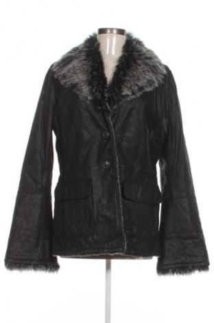 Γυναικείο δερμάτινο μπουφάν Unbranded, Μέγεθος L, Χρώμα Μαύρο, Τιμή 50,00 €