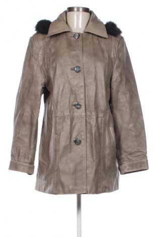 Γυναικείο δερμάτινο μπουφάν Unbranded, Μέγεθος XL, Χρώμα  Μπέζ, Τιμή 49,57 €