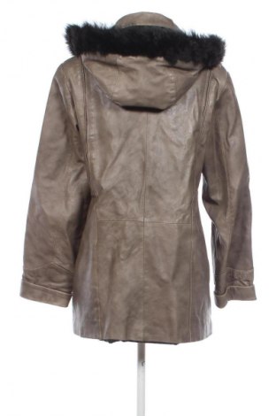 Γυναικείο δερμάτινο μπουφάν Unbranded, Μέγεθος XL, Χρώμα  Μπέζ, Τιμή 49,57 €