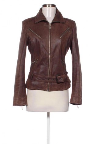 Дамско кожено яке Unbranded, Размер L, Цвят Кафяв, Цена 96,90 лв.