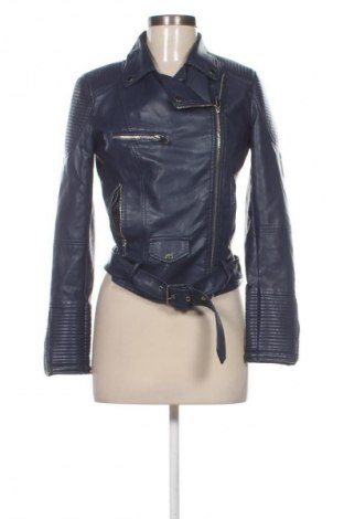 Γυναικείο δερμάτινο μπουφάν Unbranded, Μέγεθος S, Χρώμα Μπλέ, Τιμή 29,74 €