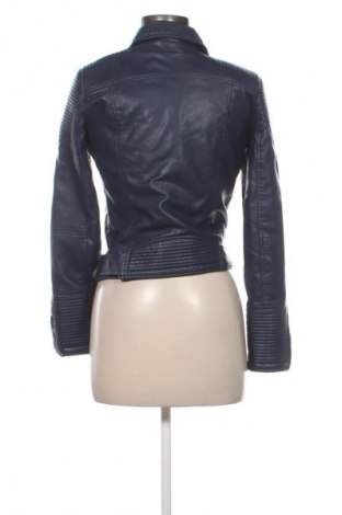 Γυναικείο δερμάτινο μπουφάν Unbranded, Μέγεθος S, Χρώμα Μπλέ, Τιμή 29,74 €