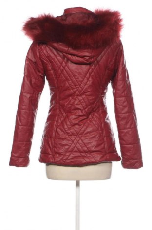 Geacă de piele pentru femei Unbranded, Mărime M, Culoare Roșu, Preț 153,00 Lei