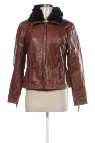 Γυναικείο δερμάτινο μπουφάν Unbranded, Μέγεθος L, Χρώμα Καφέ, Τιμή 98,99 €