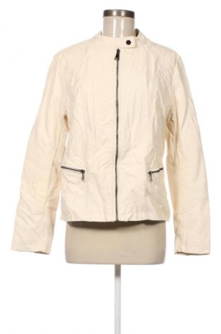 Дамско кожено яке W Collection, Размер XL, Цвят Екрю, Цена 41,99 лв.