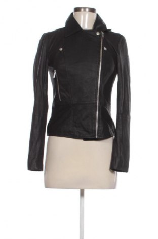 Дамско кожено яке Y.A.S, Размер XS, Цвят Черен, Цена 364,99 лв.