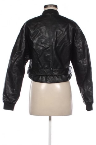 Γυναικείο δερμάτινο μπουφάν Zara, Μέγεθος M, Χρώμα Μαύρο, Τιμή 44,00 €