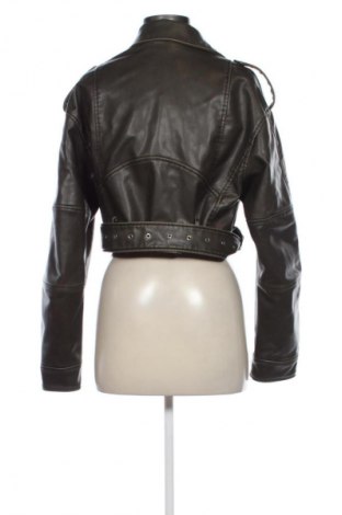 Damska kurtka skórzana Zara, Rozmiar S, Kolor Zielony, Cena 94,26 zł