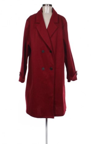 Дамско палто SHEIN, Размер 4XL, Цвят Червен, Цена 58,14 лв.