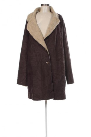 Palton de femei SHEIN, Mărime 4XL, Culoare Maro, Preț 256,99 Lei