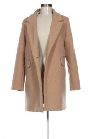 Γυναικείο παλτό Stradivarius, Μέγεθος L, Χρώμα  Μπέζ, Τιμή 45,09 €