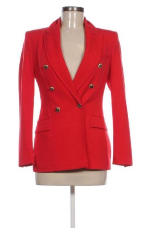 Дамско сако Zara, Размер XS, Цвят Червен, Цена 48,03 лв.