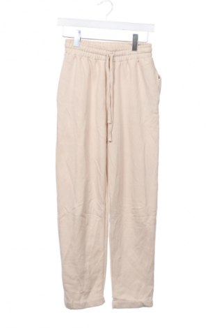 Дамско спортно долнище Zara, Размер XS, Цвят Бежов, Цена 22,99 лв.