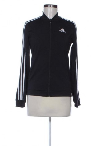 Γυναικεία αθλητική ζακέτα Adidas, Μέγεθος XS, Χρώμα Μαύρο, Τιμή 24,49 €