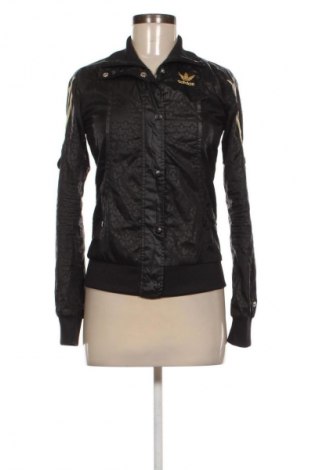 Дамско спортно горнище Adidas, Размер S, Цвят Черен, Цена 45,99 лв.