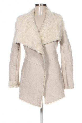 Geacă de femei Bershka, Mărime S, Culoare Ecru, Preț 168,99 Lei