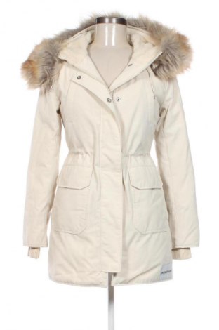 Γυναικείο μπουφάν Calvin Klein Jeans, Μέγεθος XS, Χρώμα Εκρού, Τιμή 80,31 €