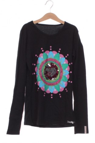 Детска блуза Desigual, Размер 12-13y/ 158-164 см, Цвят Черен, Цена 20,00 лв.
