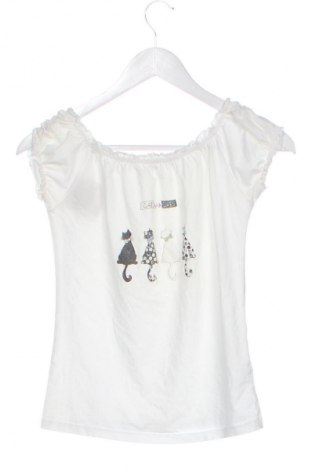 Bluză pentru copii Robin, Mărime 7-8y/ 128-134 cm, Culoare Alb, Preț 60,53 Lei