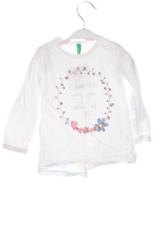 Bluză pentru copii United Colors Of Benetton, Mărime 12-18m/ 80-86 cm, Culoare Alb, Preț 61,74 Lei