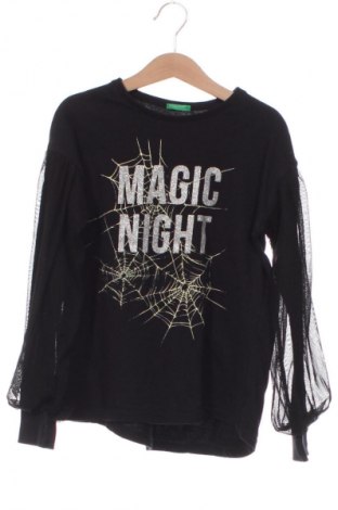 Bluză pentru copii United Colors Of Benetton, Mărime 8-9y/ 134-140 cm, Culoare Negru, Preț 60,53 Lei