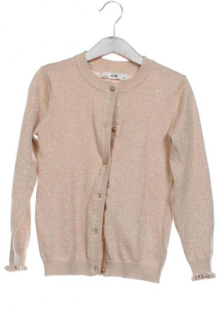 Dziecięcy kardigan C&A, Rozmiar 5-6y/ 116-122 cm, Kolor Beżowy, Cena 39,05 zł