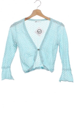 Pulover cu nasturi pentru copii H&M, Mărime 14-15y/ 168-170 cm, Culoare Albastru, Preț 44,74 Lei
