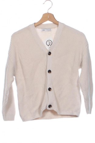 Dziecięcy kardigan Zara, Rozmiar 8-9y/ 134-140 cm, Kolor ecru, Cena 36,69 zł