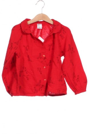 Kinderhemd Unbranded, Größe 4-5y/ 110-116 cm, Farbe Rot, Preis 6,14 €