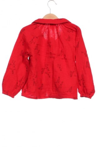 Kinderhemd Unbranded, Größe 4-5y/ 110-116 cm, Farbe Rot, Preis 6,14 €