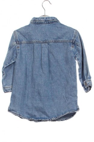 Детска риза Zara, Размер 18-24m/ 86-98 см, Цвят Син, Цена 14,00 лв.